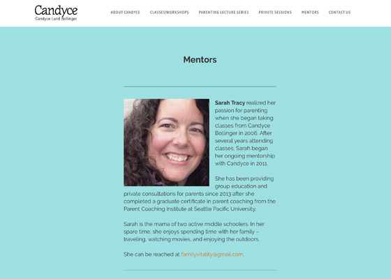 Candyce mentors